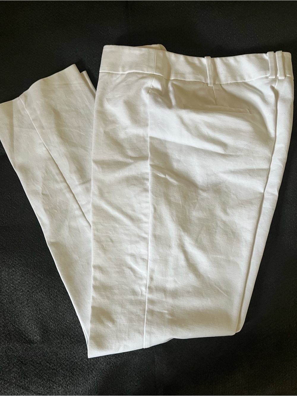 Liz Claiborne women’s  White Dress Pants - Tailored Flat Front - Picture 3 of 7